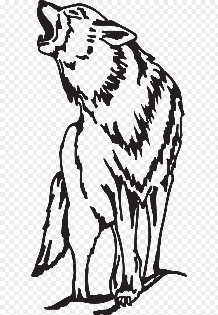 Dog Decal Lone Wolf Sticker Coyote PNG