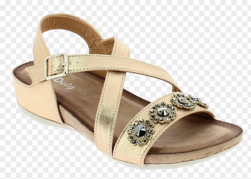 Gold IQShoes Woman Sandal PNG
