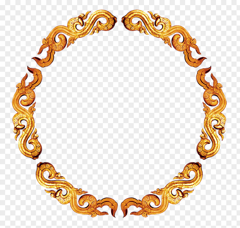 Golden Circle Pattern Decoration S PNG circle pattern decoration s clipart PNG