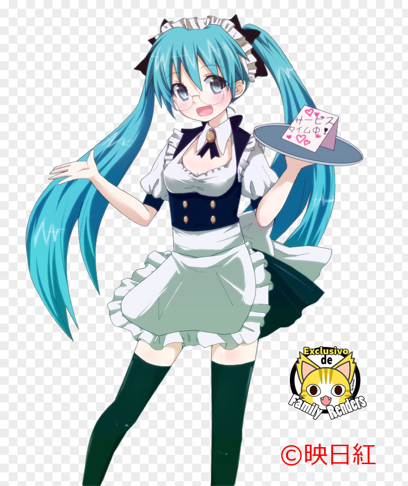 Hatsune Miku Megurine Luka Vocaloid Maid Café Megpoid PNG