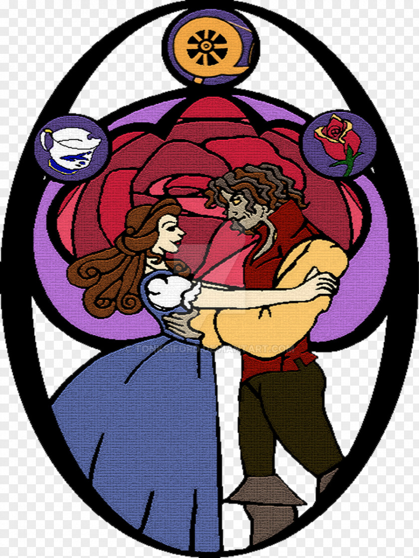 Once Upon A Time Rumpelstiltskin Stained Glass Window Art PNG