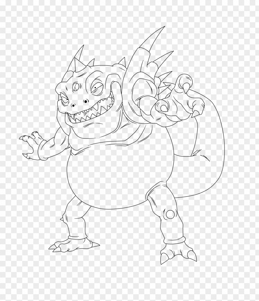 Shenron Vector Visual Arts Line Art Carnivora Sketch PNG