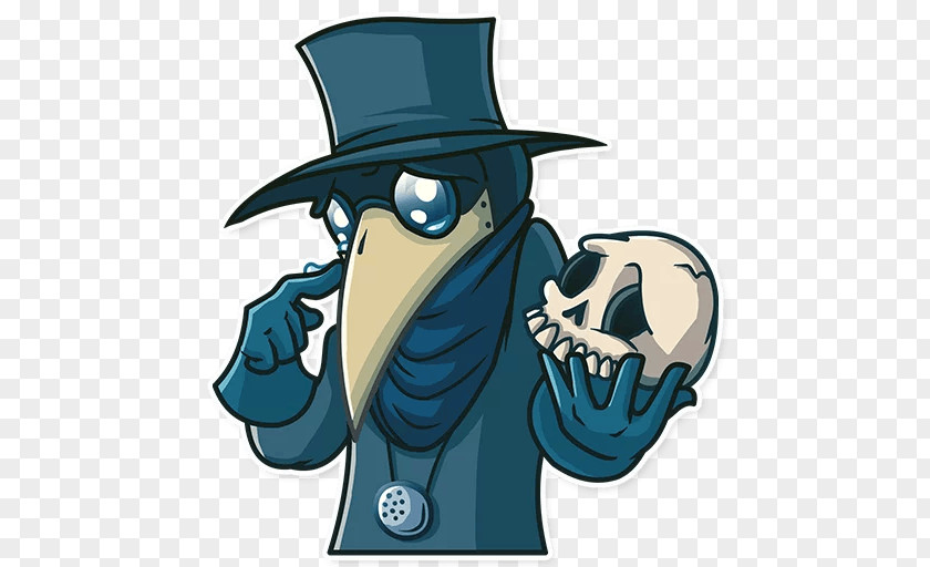 Telegram Sticker Plague Doctor Physician VKontakte PNG