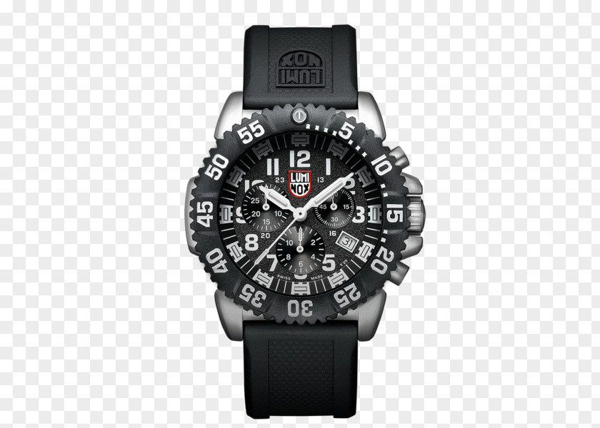 Usa Visa Luminox Navy Seal Colormark 3050 Series Stainless Steel Watch PNG