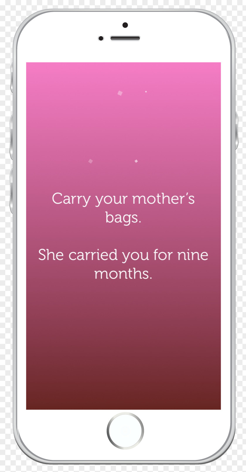 Design Feature Phone Pink M Font PNG