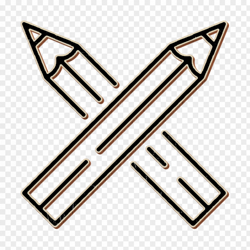 High School Set Icon Draw Pencils PNG