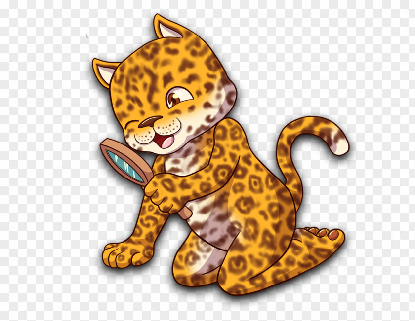 Leopard Cat Tiger Illustration Cartoon PNG
