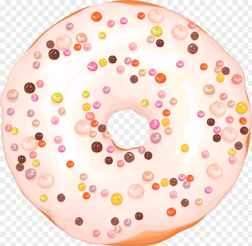 Pink Polka Donut Doughnut Bakery Dot PNG