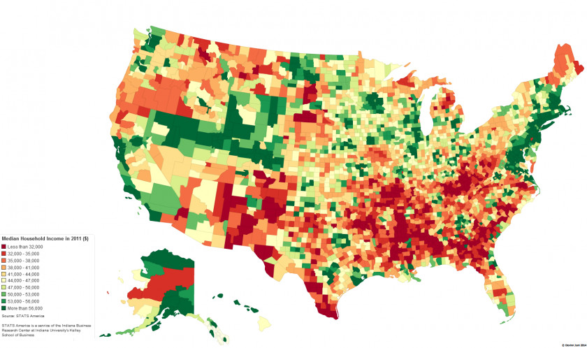 Household Income Cliparts United States Map Median County PNG