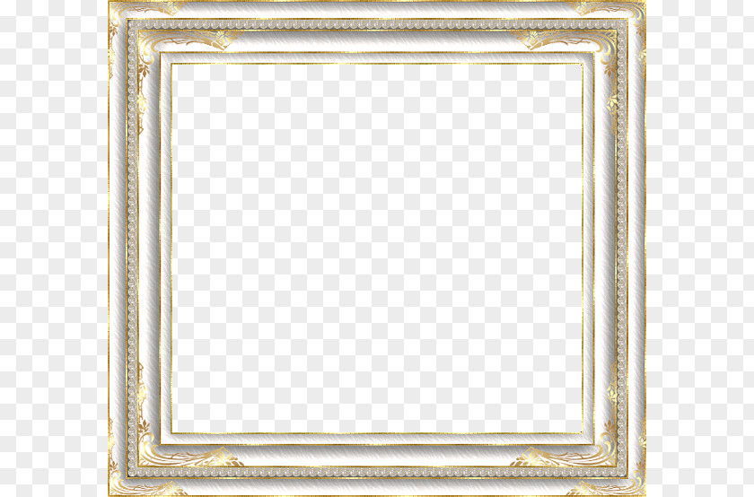Light Golden Wood Frame Picture Area Square, Inc. Pattern PNG