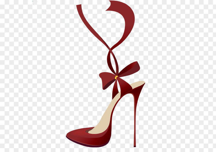 Red High Heels High-heeled Footwear Shoe Canvas Stiletto Heel Art PNG