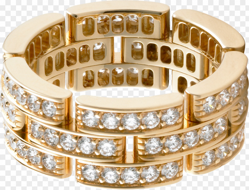 Ring Gold Diamond Brilliant Carat PNG