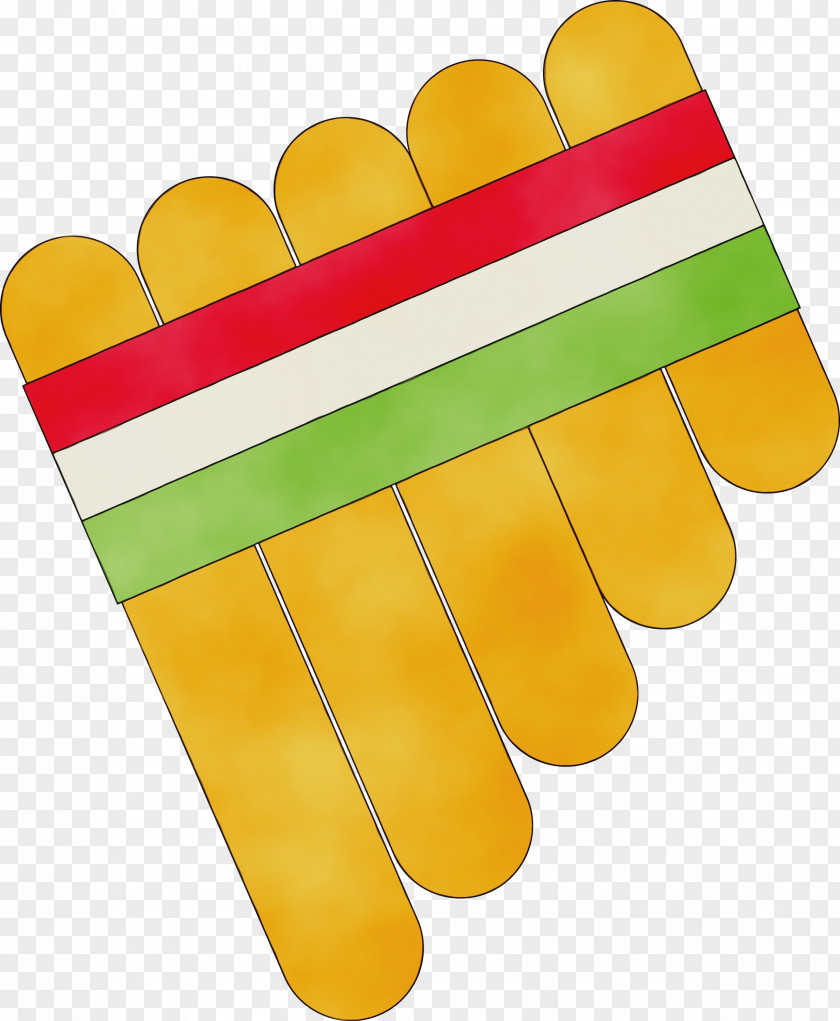 Safety Glove Yellow Line Meter PNG