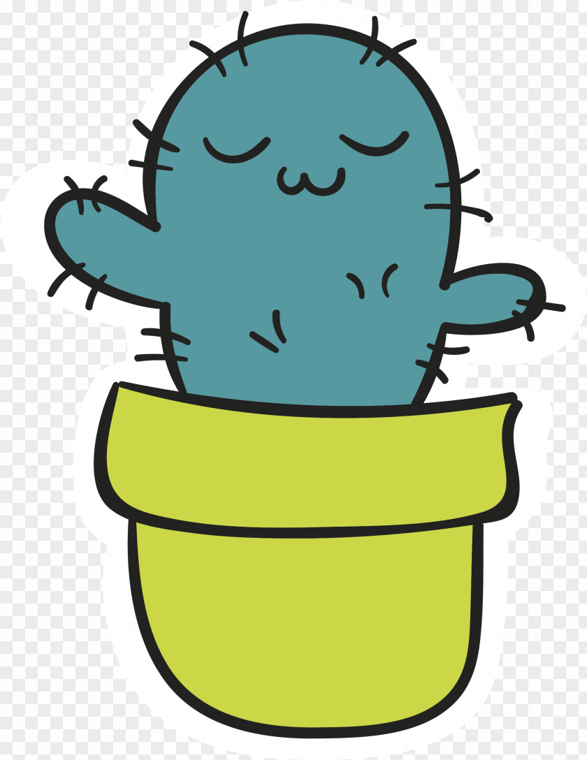 Cartoon Cactus Clip Art PNG