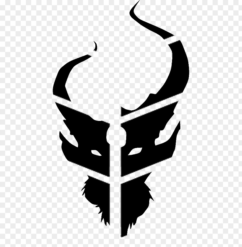 Demon Hunter Black And White Nine Lashes Logo PNG