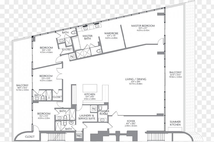 House Floor Plan Random Tower Miami Storey PNG