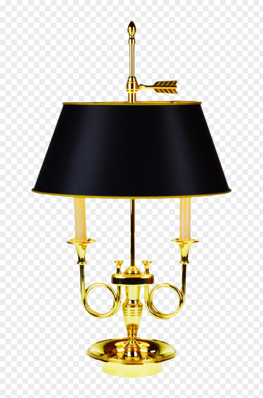 Lamp Table Brass Light Fixture PNG