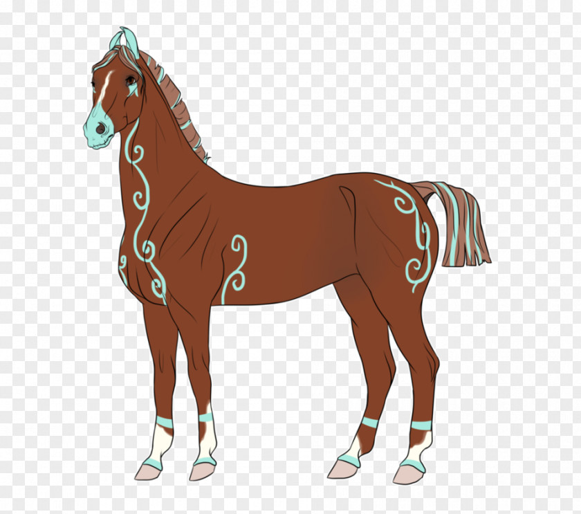 Mustang Foal Mane Halter Pony PNG