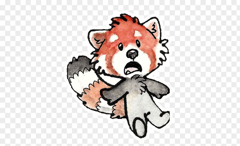 Red Panda Giant Sticker Telegram Messaging Apps PNG