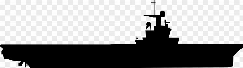 Silhouette Aircraft Carrier Airplane Navy PNG