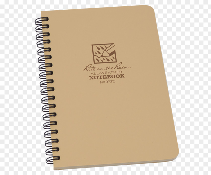 Uy Paper Notebook Rite In The Rain All-Weather Tactical Field Kit: Tan CORDURA Fabric Cover, 4 Pocket Top PNG