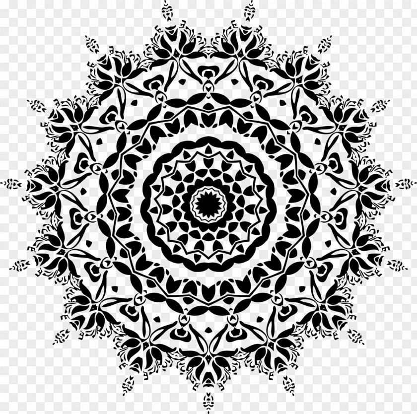 Lace Boarder Mandala Social Media PNG