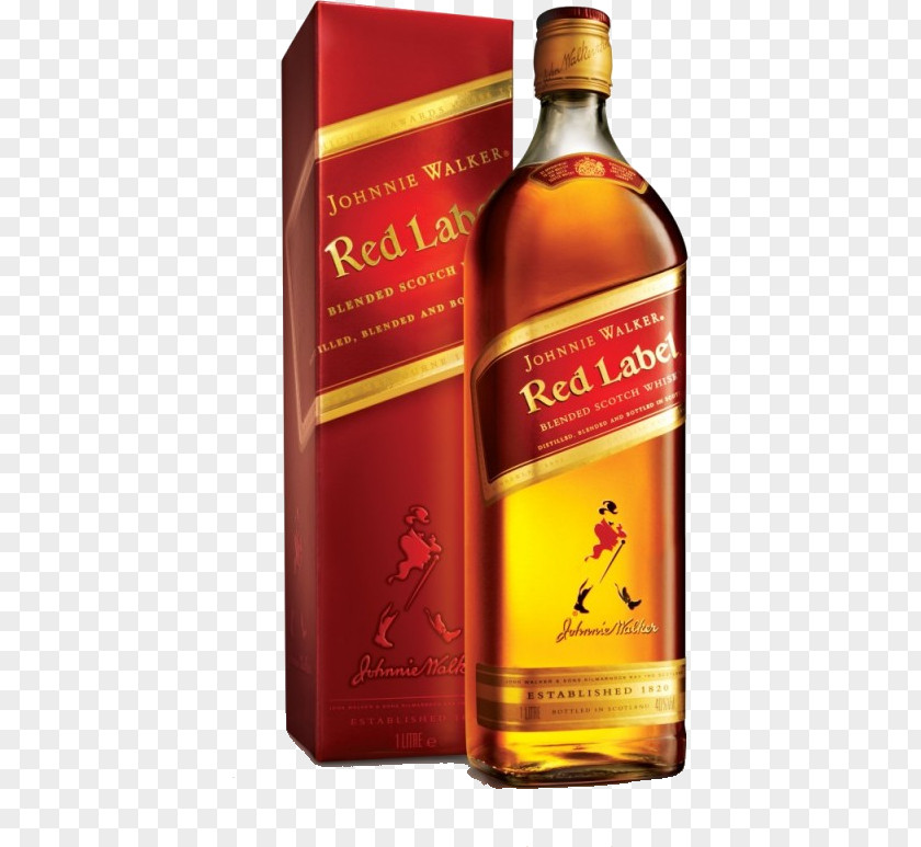Red Label Blended Whiskey Scotch Whisky Malt Single PNG