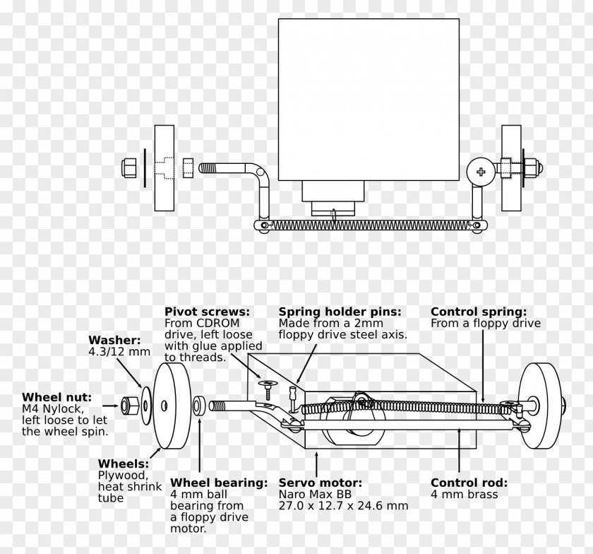 Car Ackermann Steering Geometry Caster Angle Servomotor PNG