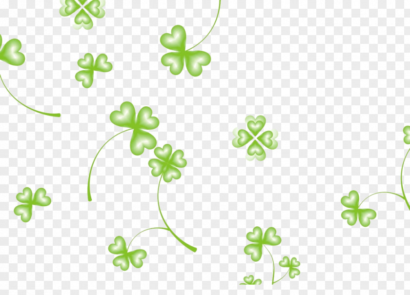 Clover Background Picture Material Four-leaf PNG