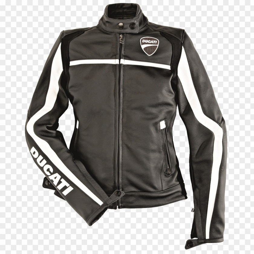 Ducati Leather Jacket Motorcycle Blouson PNG