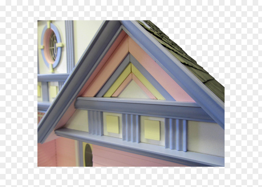 House Painted Ladies Dollhouse Facade Siding PNG