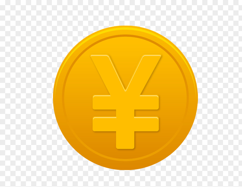 Money Fly Symbol Gold Icon PNG