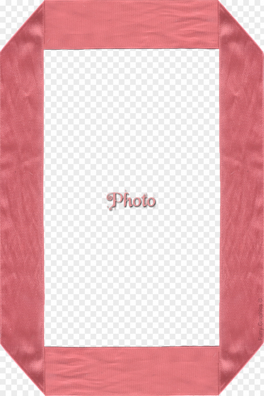 Ribbon Border Paper Picture Frames Pink PNG