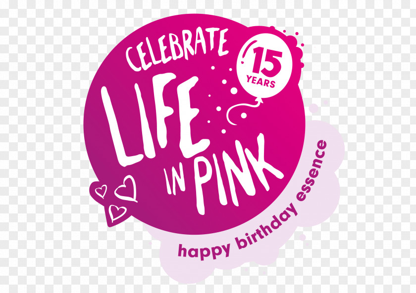 15 Anniversary Logo Brand Font Pink M Product PNG