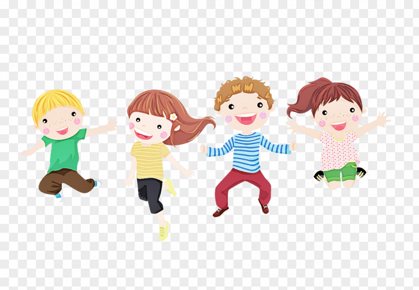 Cartoon Male Child Fun Play PNG