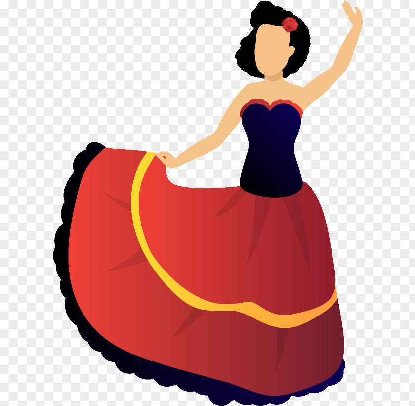 Gown Costume Orange Background PNG