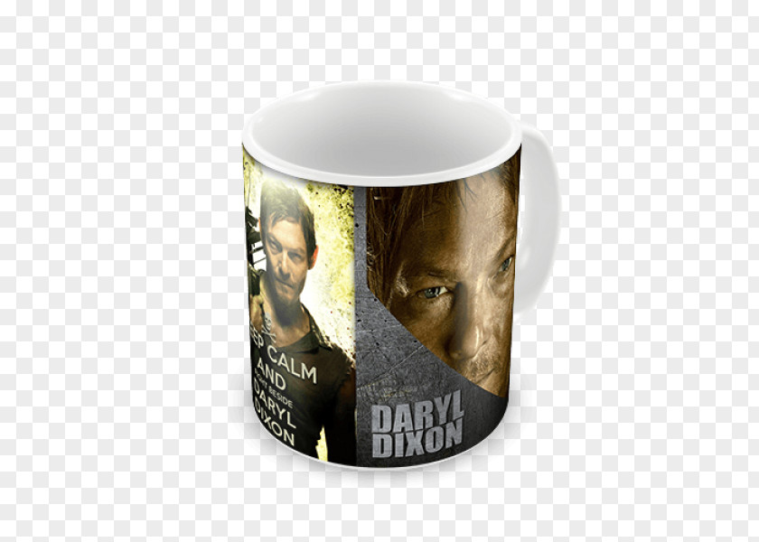 Mug Coffee Cup Daryl Dixon Ceramic Font PNG