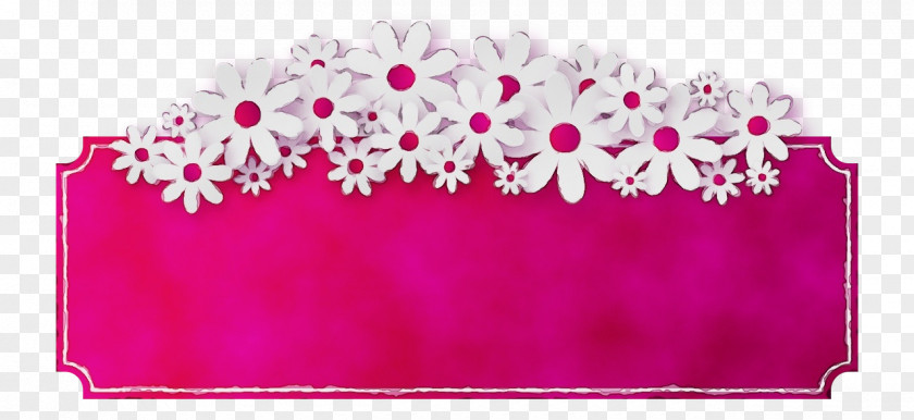 Pink Magenta Hair Accessory Flower PNG