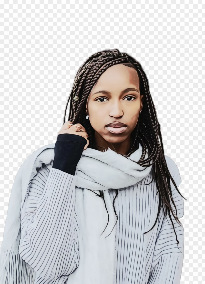 Style Hood Winter Girl PNG