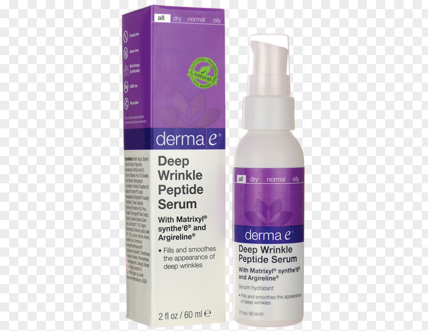 The Deep Water Supplement Lotion Derma E Peptides Plus Wrinkle Reverse Serum Anti-aging Cream PNG