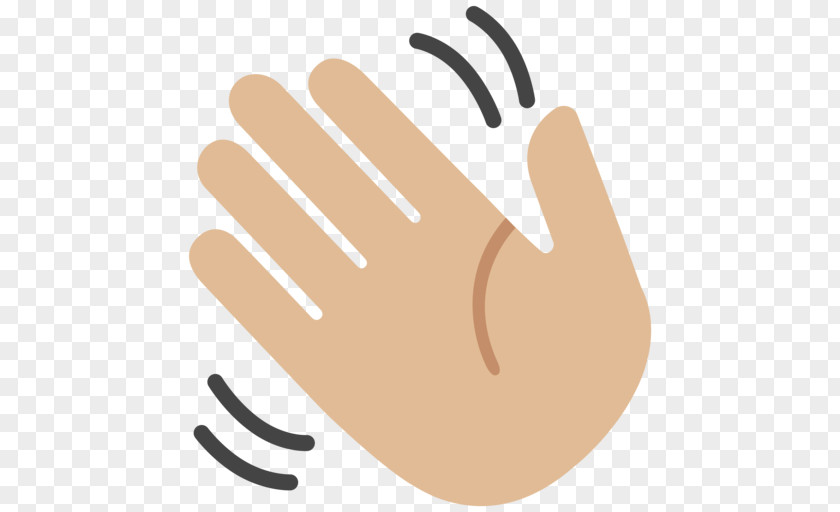 Wave Emoji Lloyd Sealy Library Smiley Hand PNG