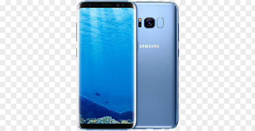 Samsung Galaxy S8+ S Plus Coral Blue Telephone PNG