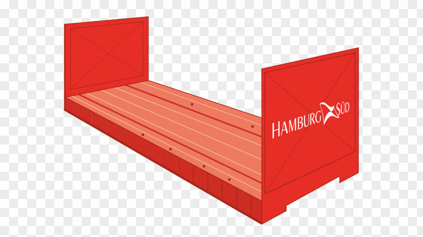 Shipping Container Intermodal Break Bulk Cargo Hamburg Süd Flat Rack PNG