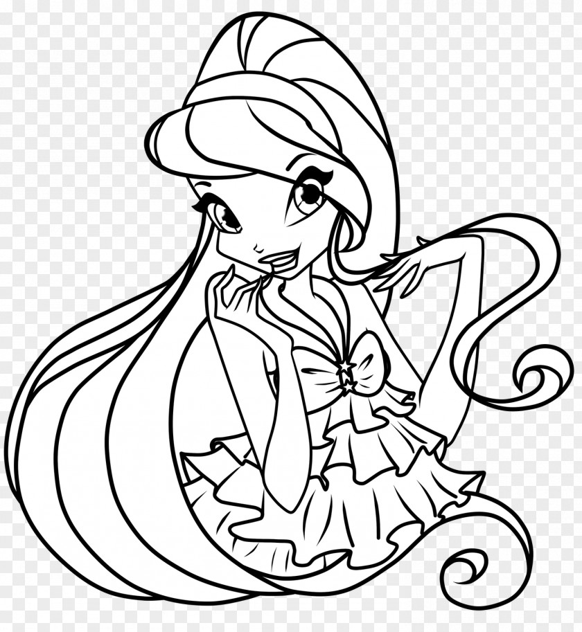 Trendy Bloom Stella Tecna Coloring Book Sirenix PNG