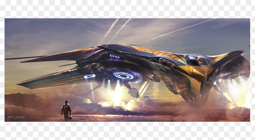Futuristic Spaceship Interior Star-Lord Ronan Concept Art Marvel Cinematic Universe PNG