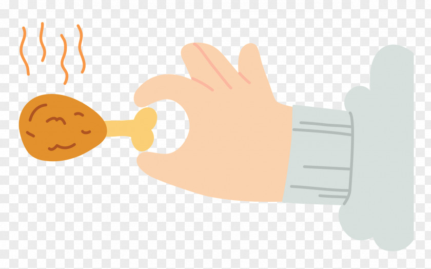 Hand Pinching Chicken PNG