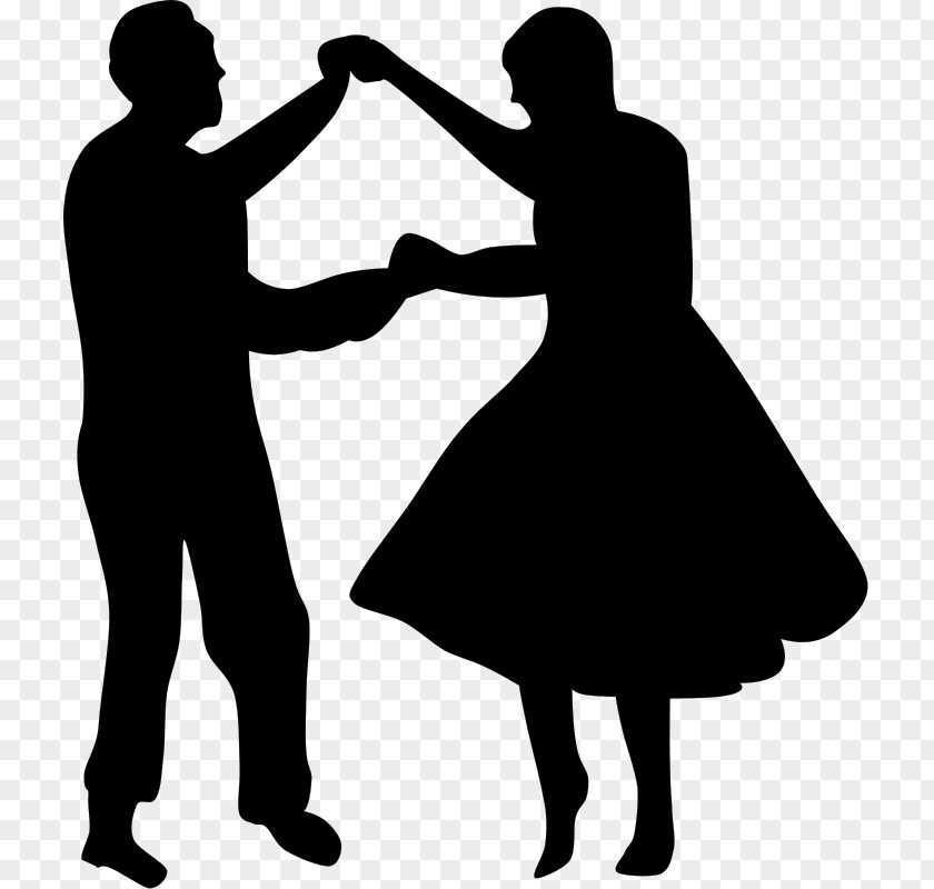 Silhouette Partner Dance Drawing PNG