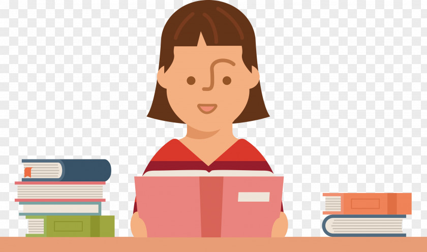 Teacher Reading Book PNG