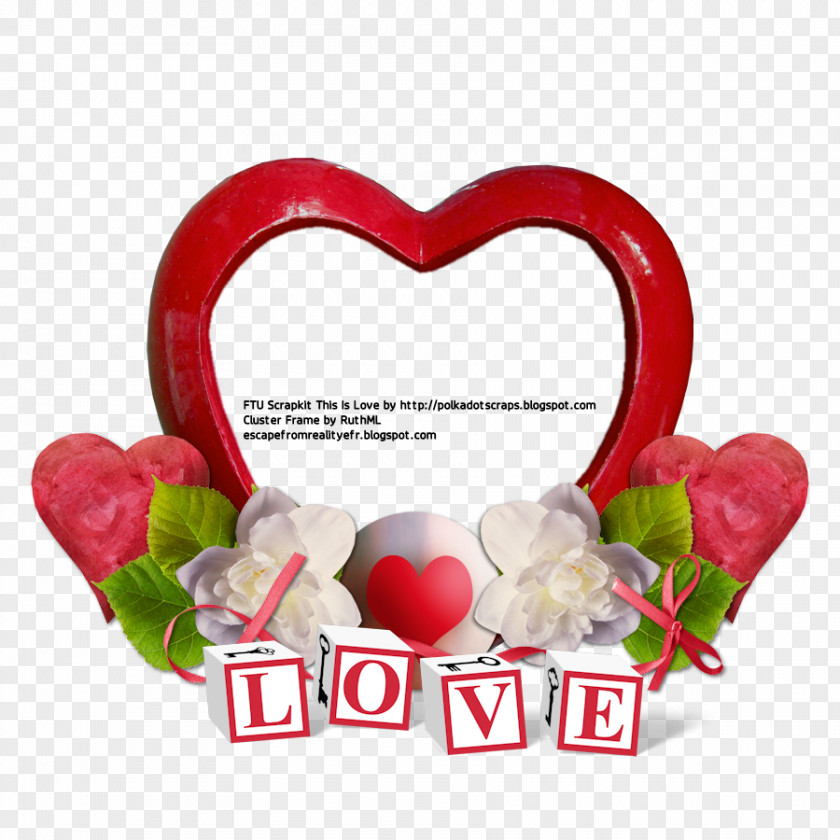 Valentine's Day Love Picture Frames PNG