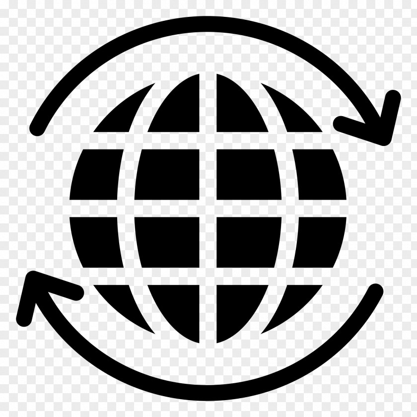 World Wide Web Globe Map PNG